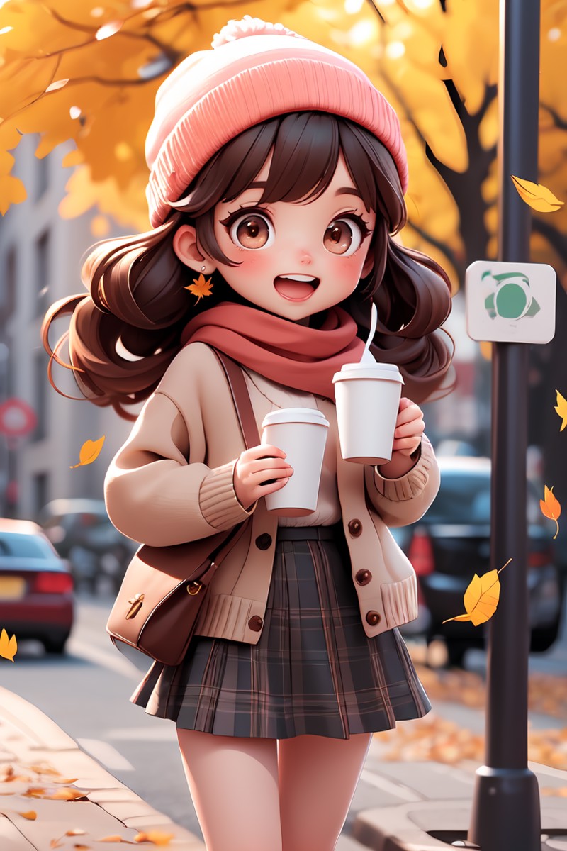 394980-3799563317-extremely detailed, intricate, masterpiece, absurdres,1girl, (__d_1.0) autumn leaves, chibi,bangs, black headwear, blurry backgr.png
